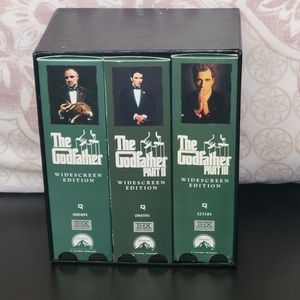 The Godfather Trilogy Set VHS in Wide-screen